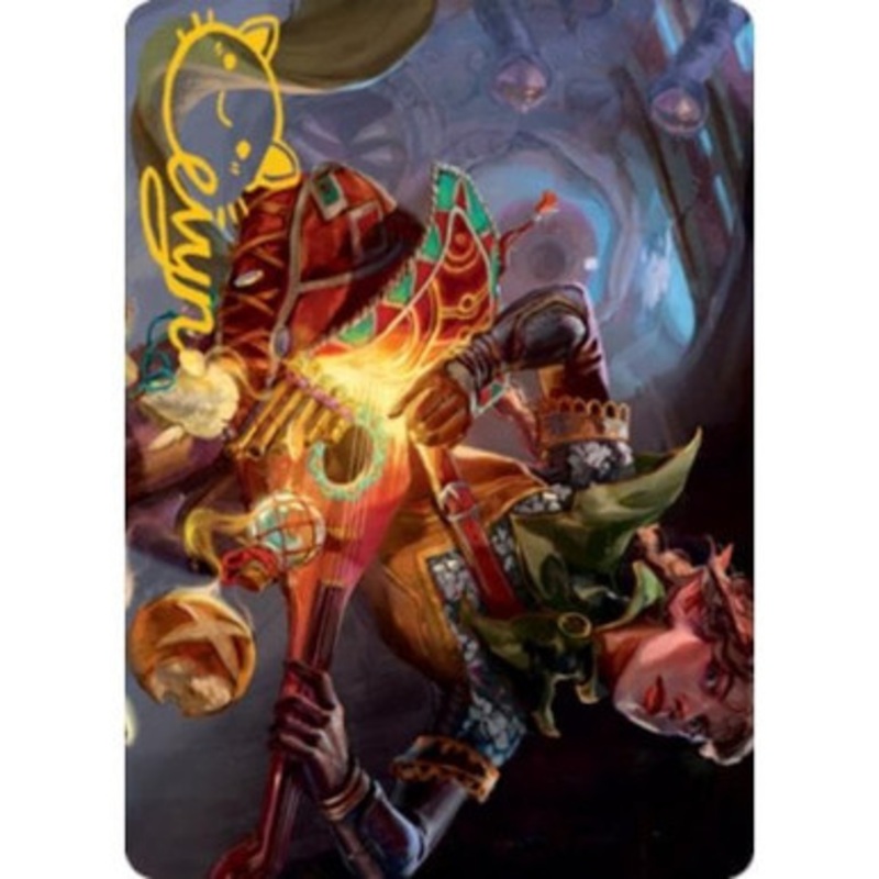 Adventures in the Forgotten Realms Art Card: Bag of Holding (Gold Signature)