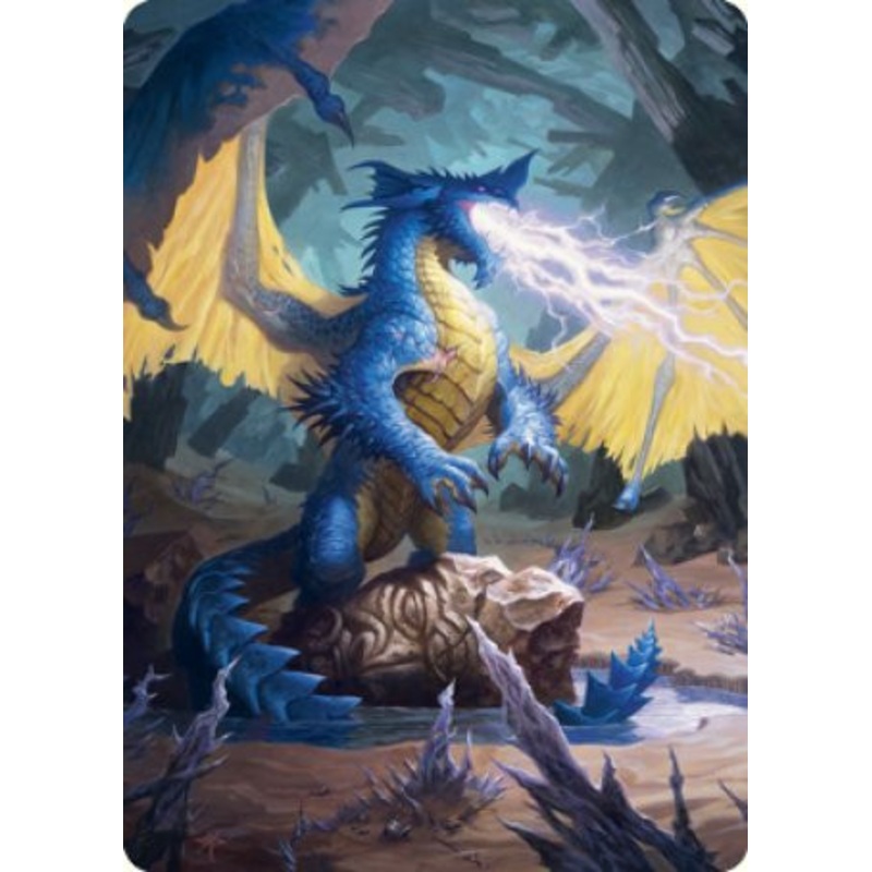 Adventures in the Forgotten Realms Art Card: Blue Dragon | Adventures in the Forgotten Realms