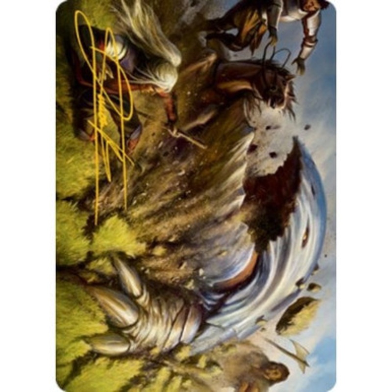 Adventures in the Forgotten Realms Art Card: Bulette (Gold Signature) | Adventures in the Forgotten Realms