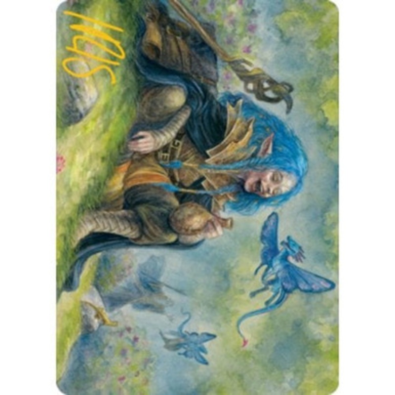 Adventures in the Forgotten Realms Art Card: Feywild Trickster (Gold Signature)
