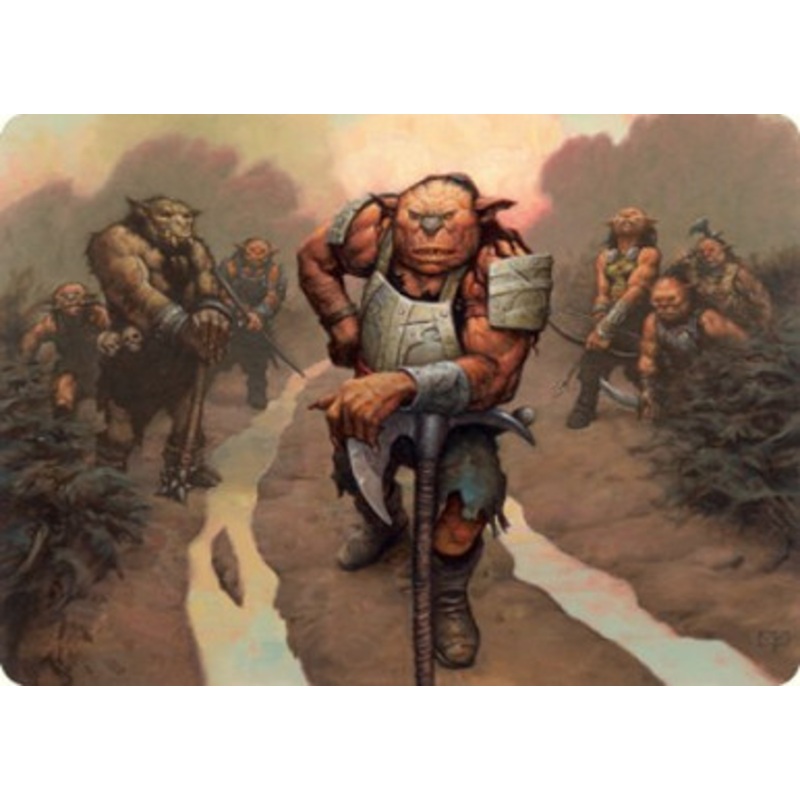 Adventures in the Forgotten Realms Art Card: Hobgoblin Bandit Lord | Adventures in the Forgotten Realms