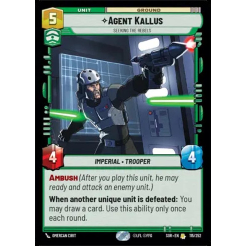 Agent Kallus, Seeking the Rebels (Foil)