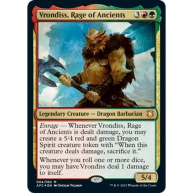 Vrondiss, Rage of Ancients (foil) | Adventures in the Forgotten Realms Commander