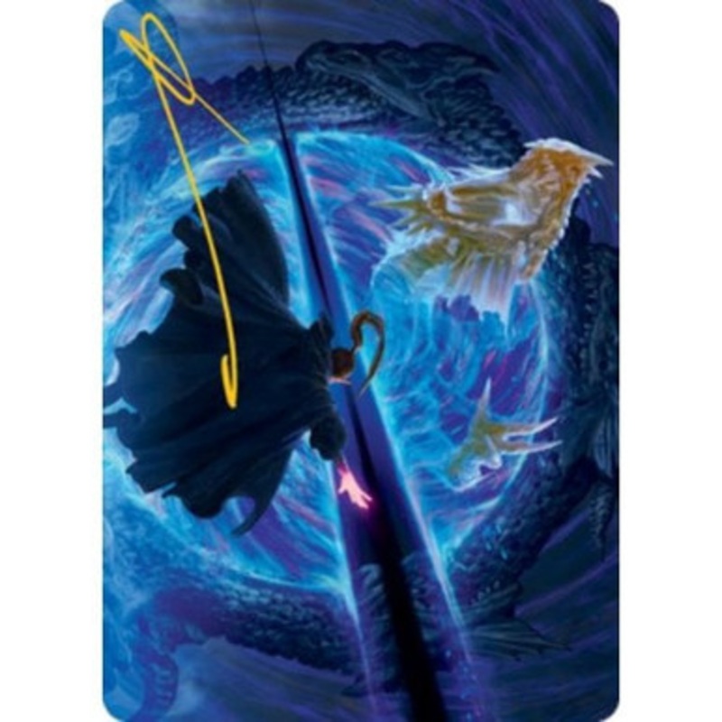 Adventures in the Forgotten Realms Art Card: Bar the Gate (Gold Signature)