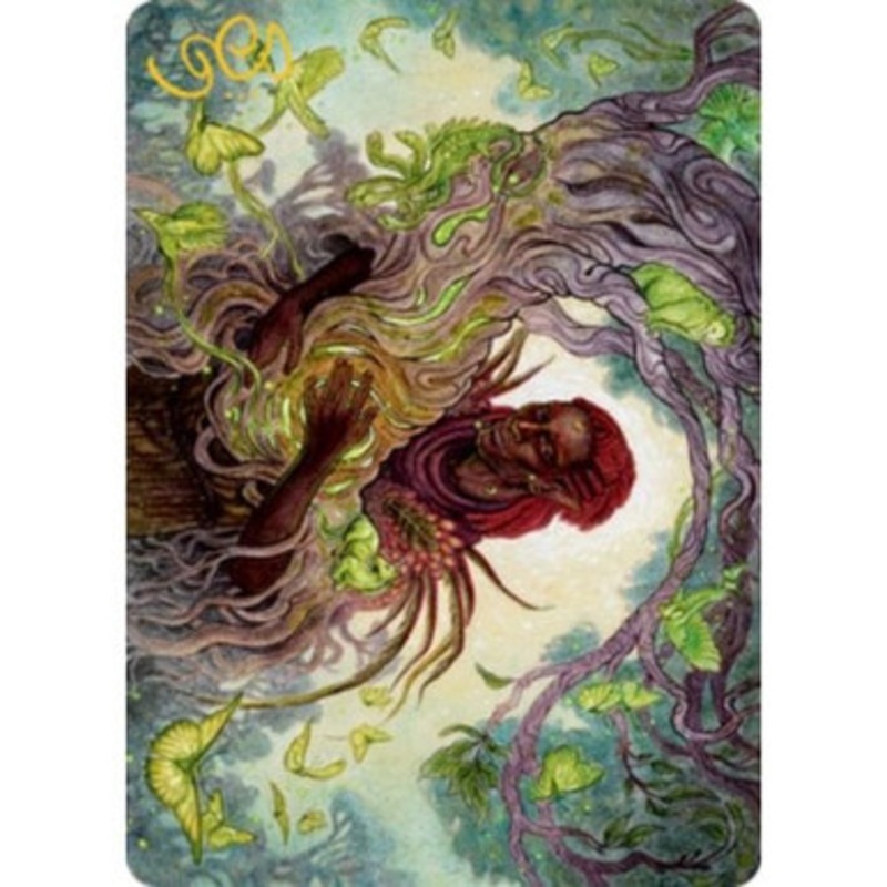 Adventures in the Forgotten Realms Art Card: Circle of Dreams Druid (Gold Signature)