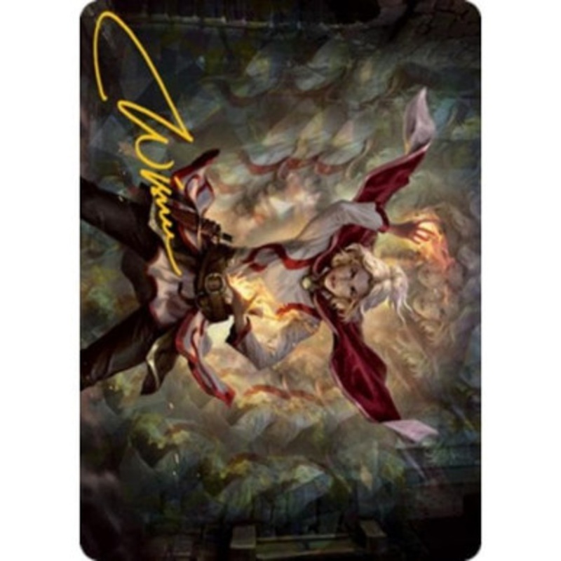 Adventures in the Forgotten Realms Art Card: Delina, Wild Mage (Gold Signature)