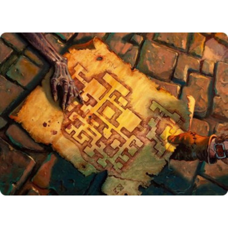 Adventures in the Forgotten Realms Art Card: Dungeon Map