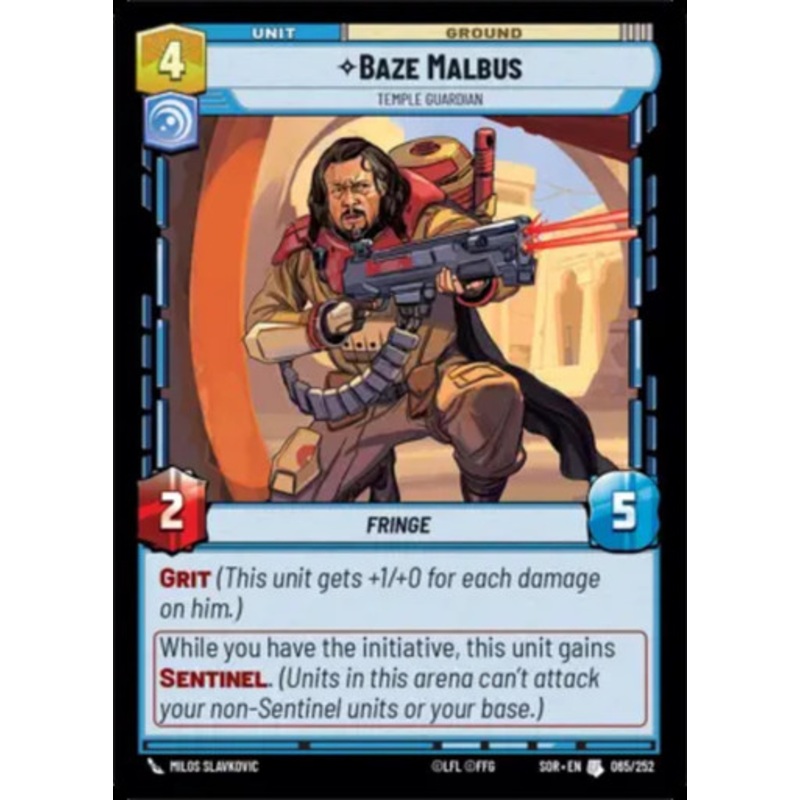 Baze Malbus, Temple Guardian