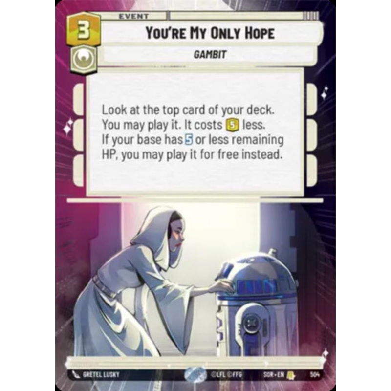You're My Only Hope (Hyperspace Frame)