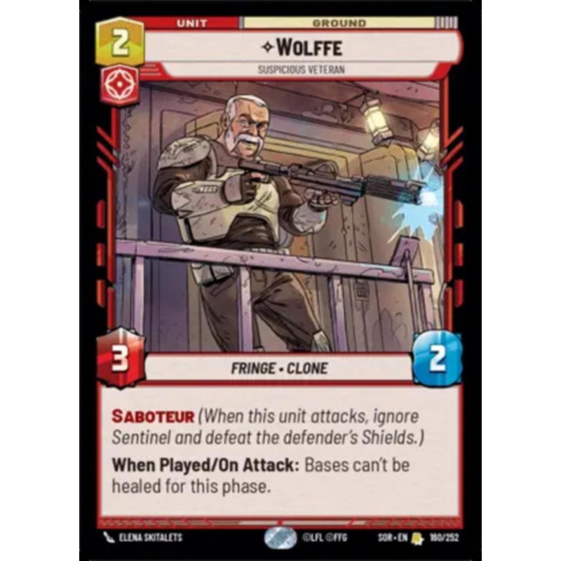 Wolffe, Suspicious Veteran