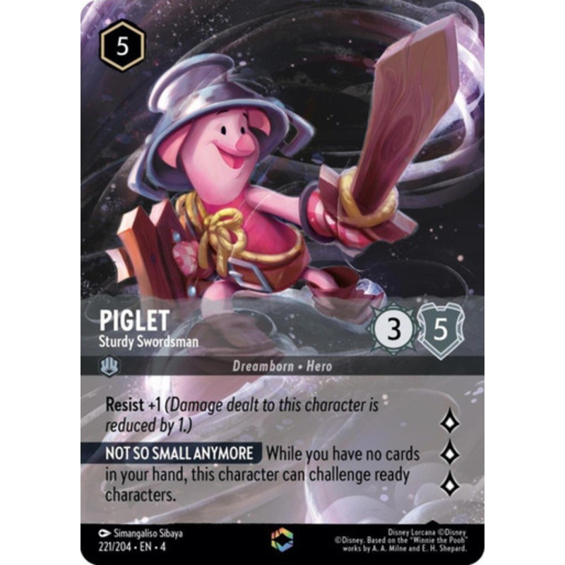 Piglet - Sturdy Swordsman (Enchanted Rare)