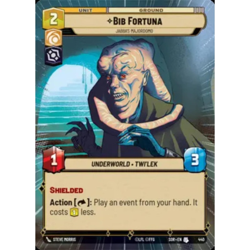 Bib Fortuna, Jabba's Majordomo (Hyperspace Frame Foil)