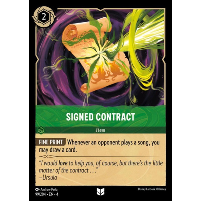 Signed Contract