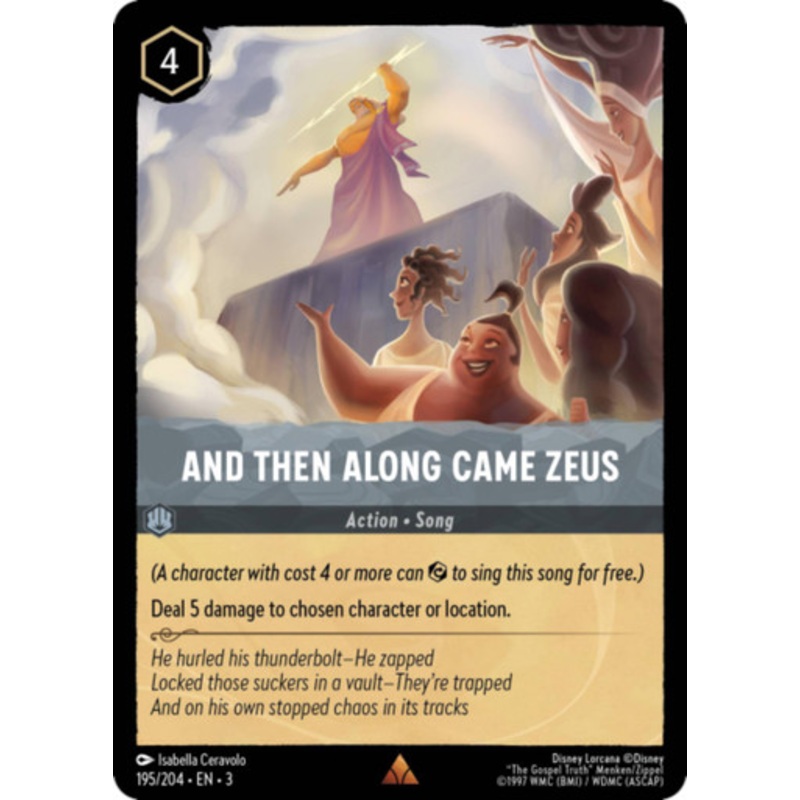 And Then Along Came Zeus