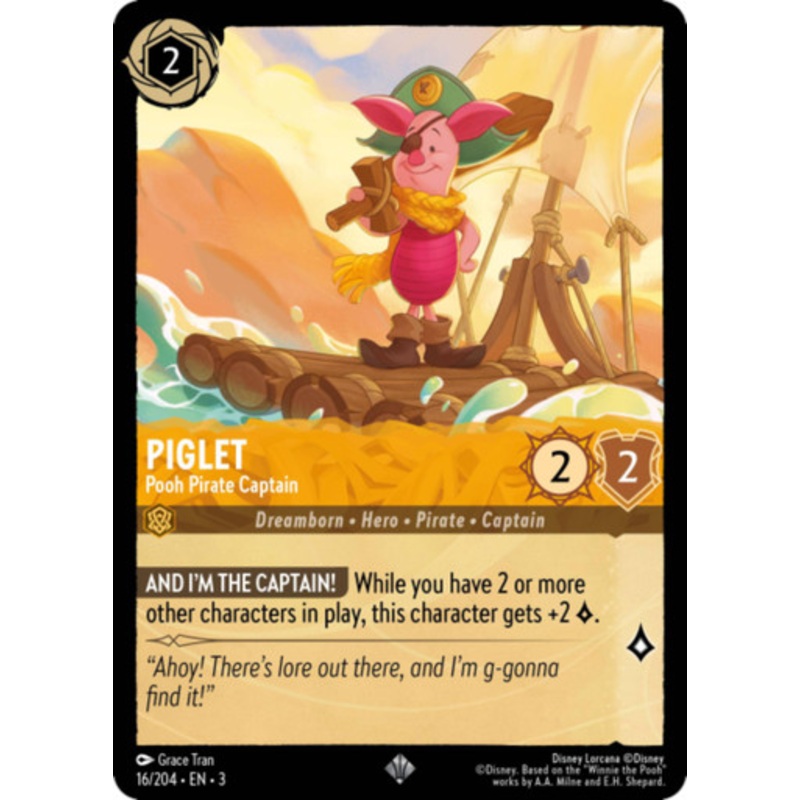 Piglet - Pooh Pirate Captain