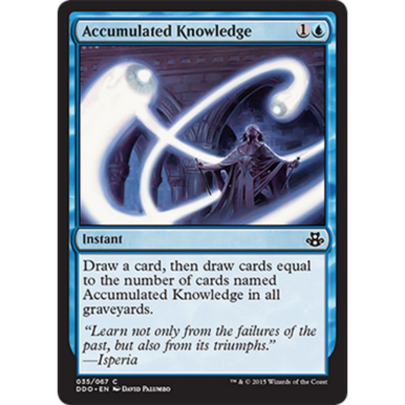 Accumulated Knowledge | Duel Decks: Elspeth vs. Kiora