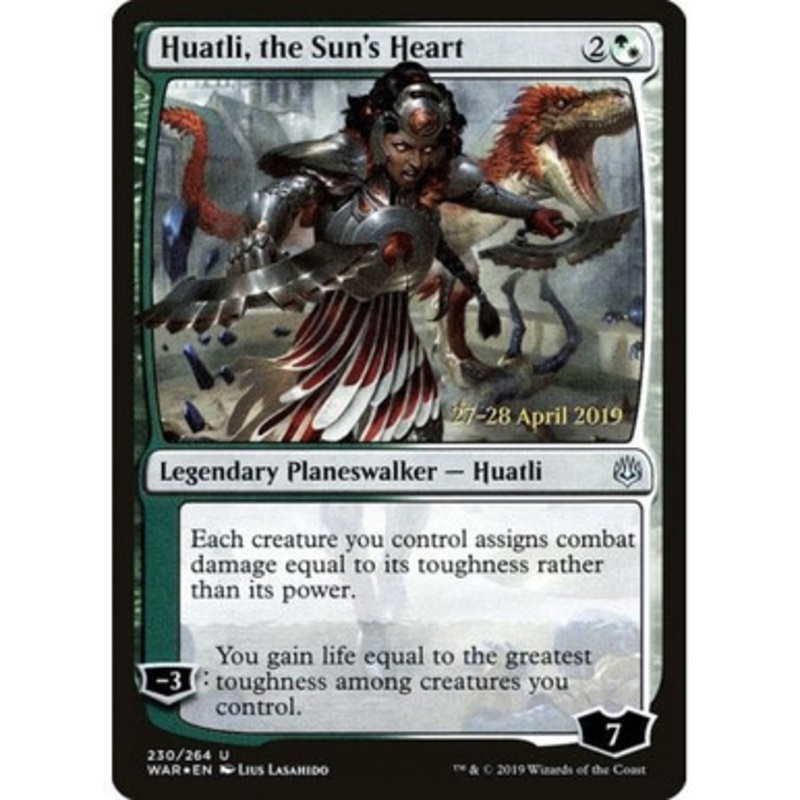 Huatli, the Sun's Heart (War of the Spark Prerelease foil) | Promotional Cards