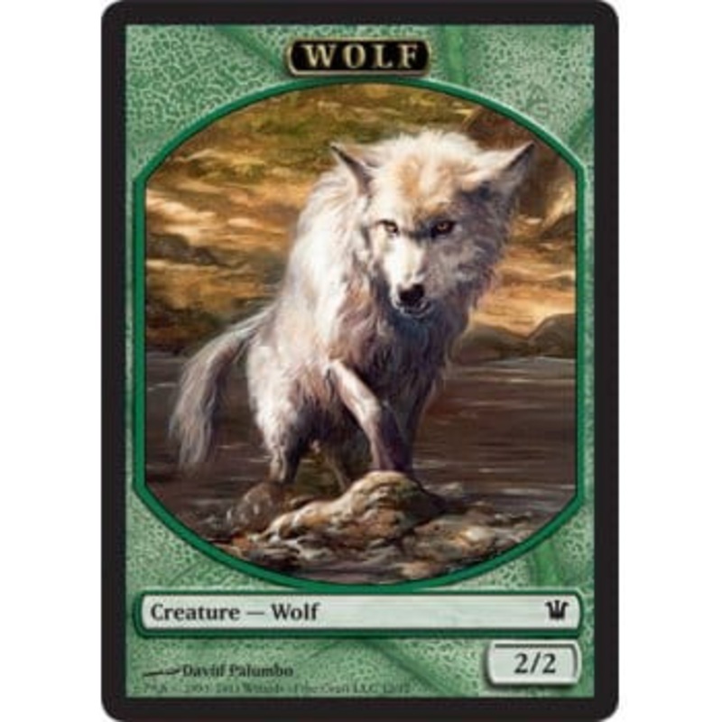 Wolf Token (Green) | Innistrad
