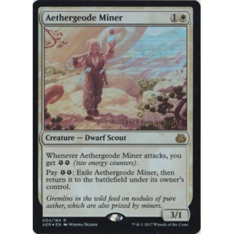 Aethergeode Miner (Aether Revolt Prerelease foil) | Promotional Cards