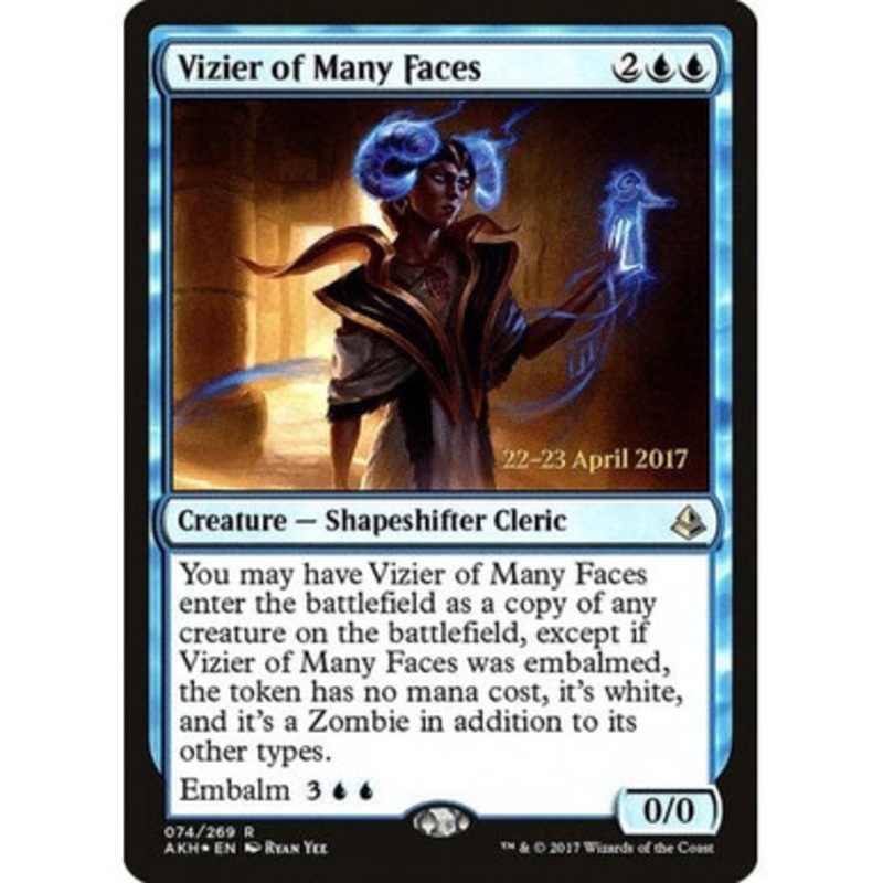 Vizier of Many Faces (Amonkhet Prerelease foil) | Promotional Cards