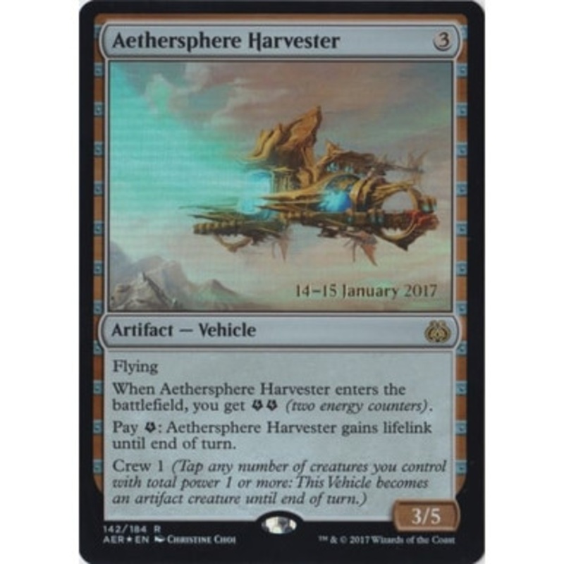 Aethersphere Harvester (Aether Revolt Prerelease foil) | Promotional Cards