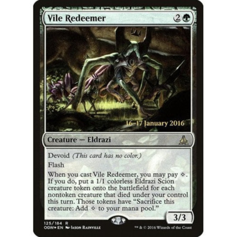 Vile Redeemer (Oath of the Gatewatch Prerelease foil) | Promotional Cards