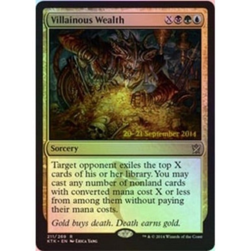 Villainous Wealth (Khans of Tarkir Prerelease foil) | Promotional Cards