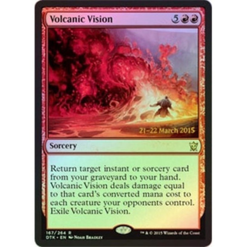 Volcanic Vision (Dragons of Tarkir Prerelease foil) | Promotional Cards