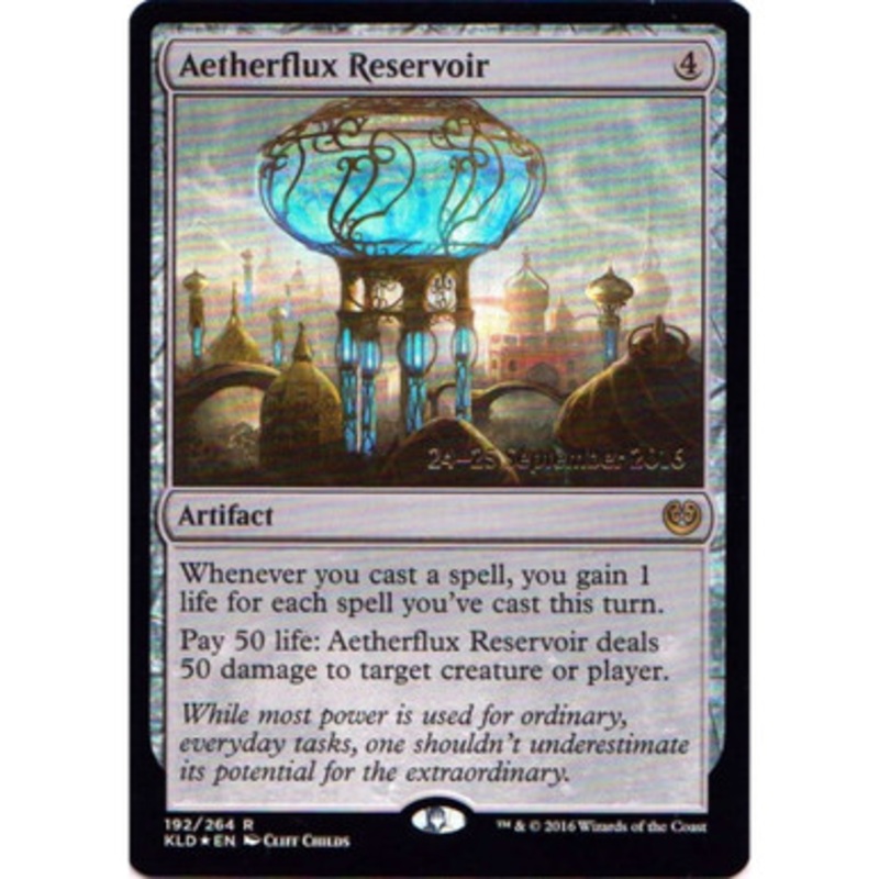 Aetherflux Reservoir (Kaladesh Prerelease foil) | Promotional Cards