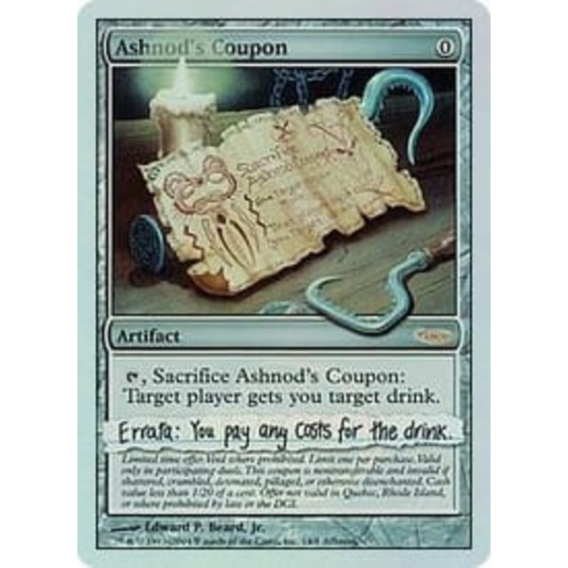 Ashnod's Coupon (Arena foil) | Promotional Cards