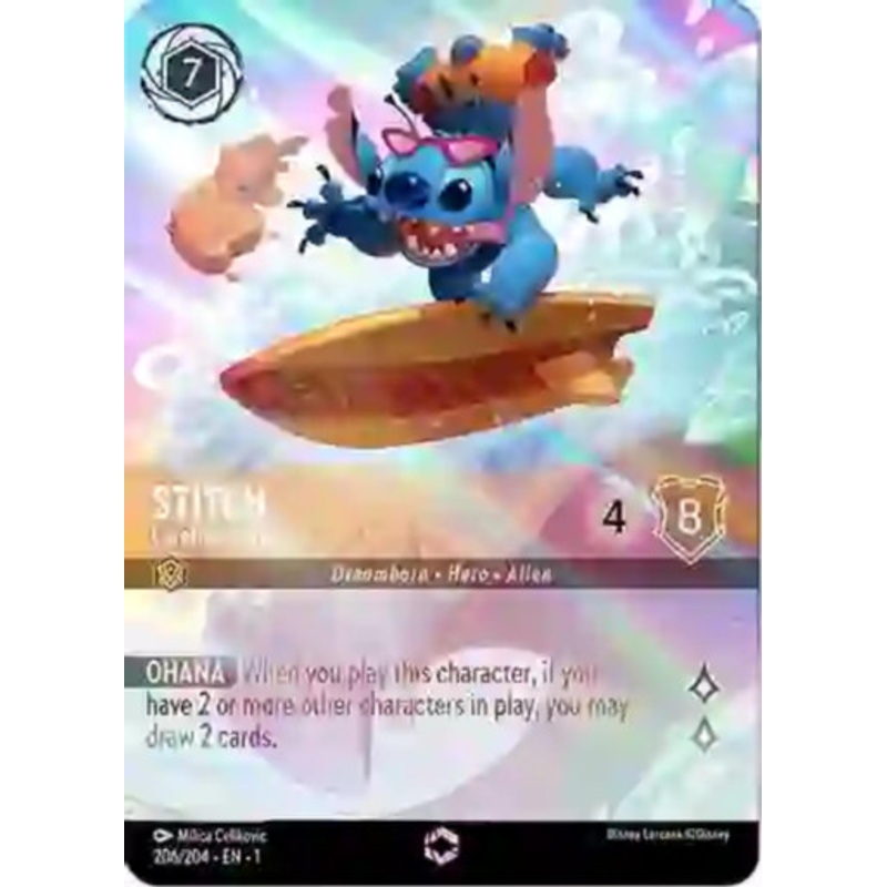 Stitch, Carefree Surfer (Enchanted Rare)