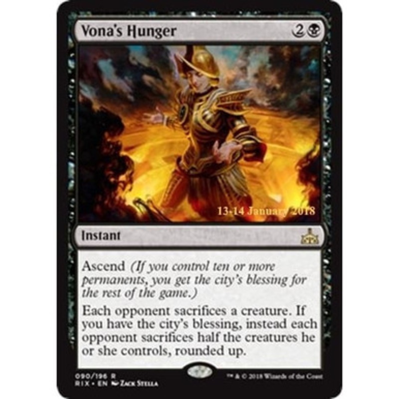 Vona's Hunger (Rivals of Ixalan Prerelease Foil) | Promotional Cards