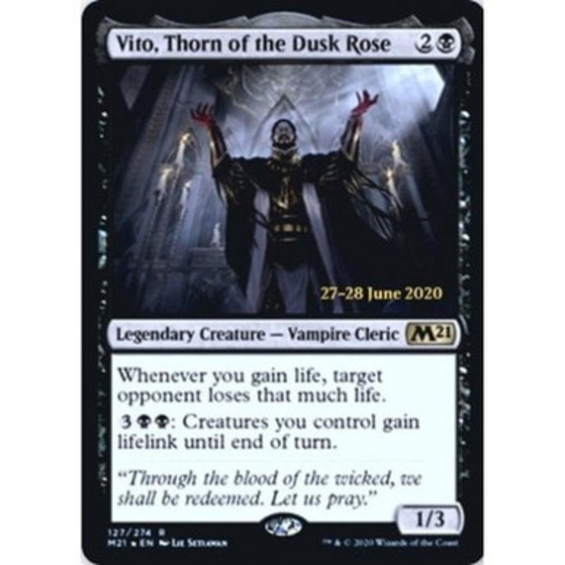 Vito, Thorn of the Dusk Rose (Core Set 2021 Prerelease Foil) | Promotional Cards