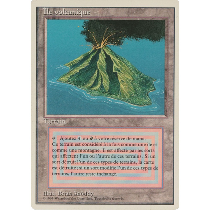 Volcanic Island (Foreign White Border) (French)