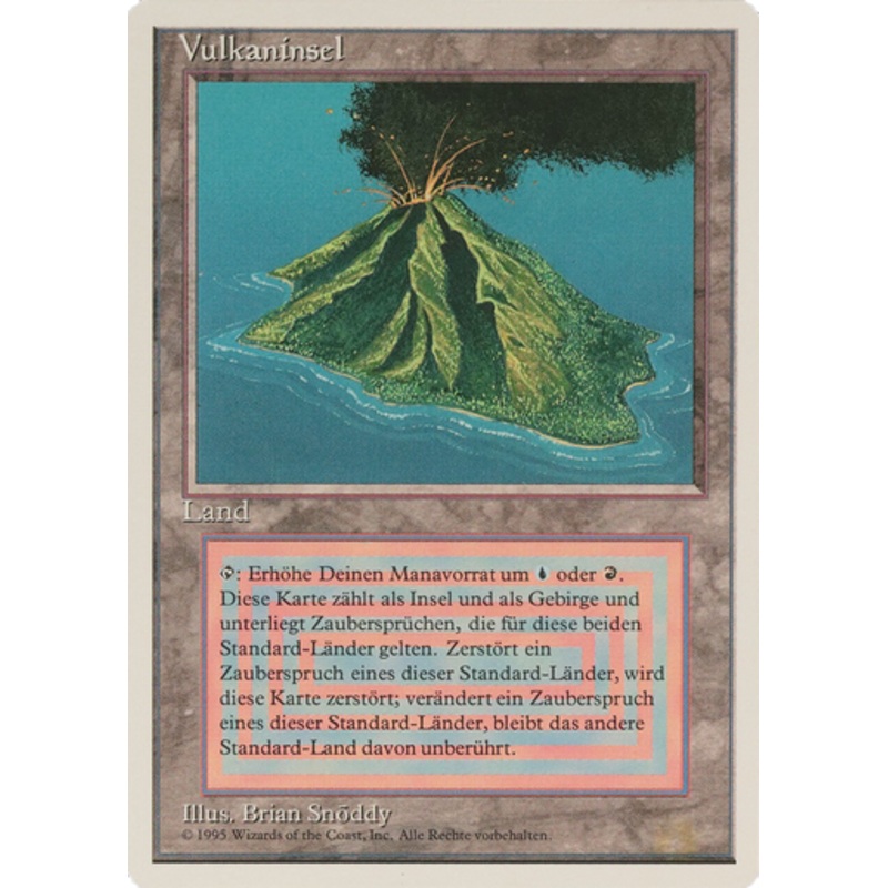 Volcanic Island (Foreign White Border) (German)