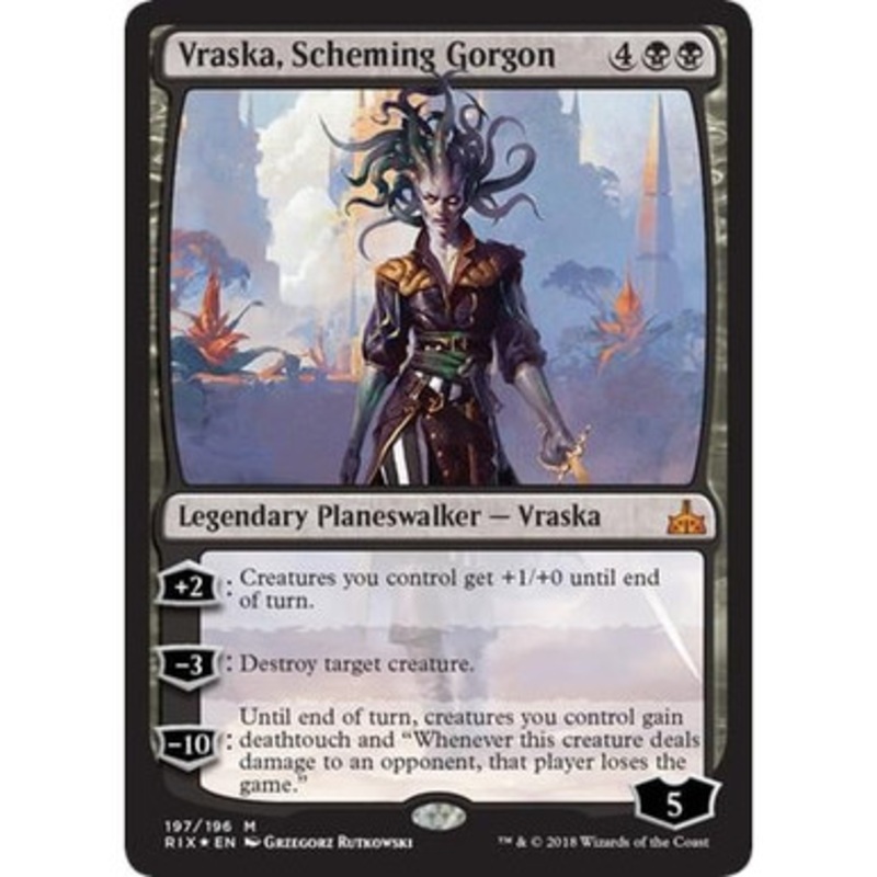 Vraska, Scheming Gorgon (Planeswalker Deck Card) | Rivals of Ixalan