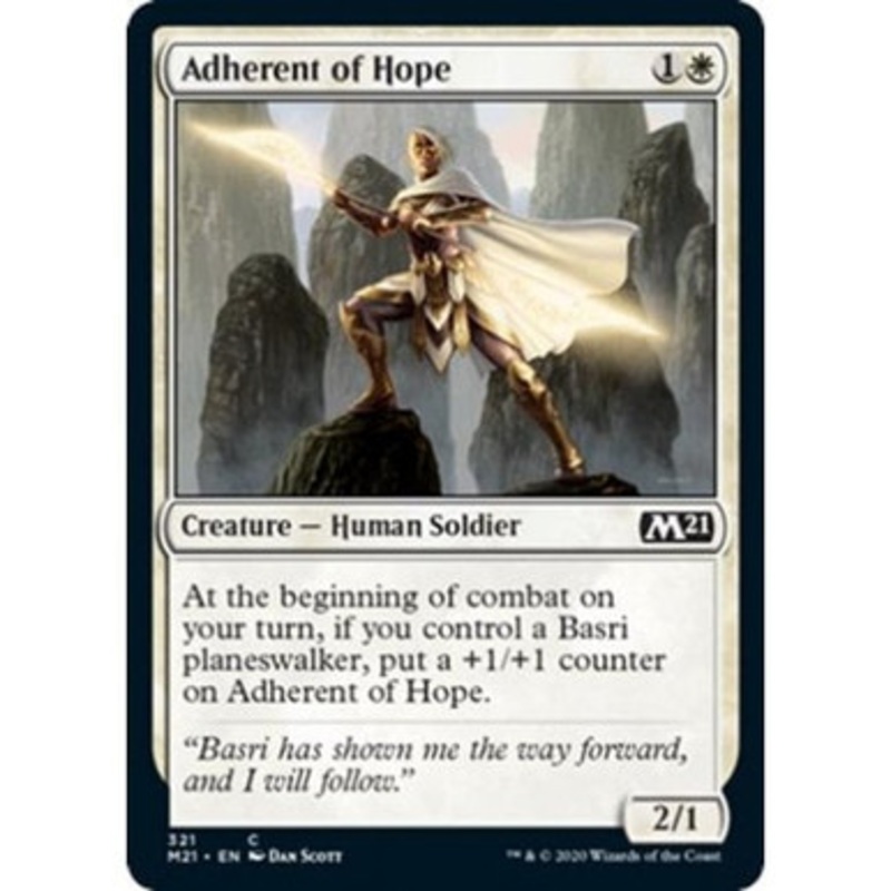 Adherent of Hope (Planeswalker Deck Card) | Core Set 2021