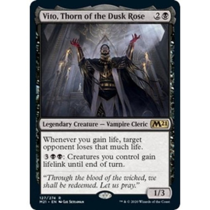Vito, Thorn of the Dusk Rose (foil) | Core Set 2021