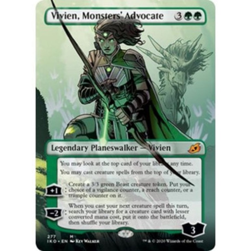 Vivien, Monsters' Advocate (Borderless Planeswalker) (foil) | Ikoria: Lair of Behemoths