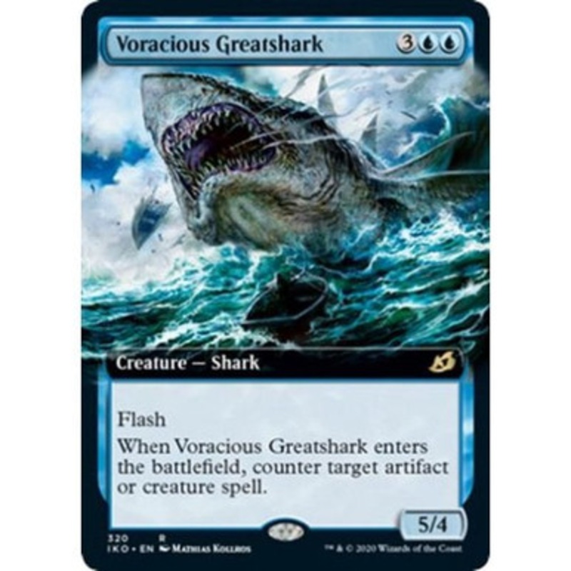 Voracious Greatshark (Extended Art) (foil) | Ikoria: Lair of Behemoths