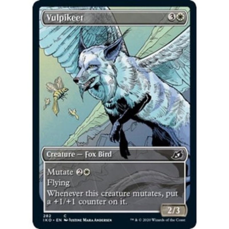 Vulpikeet (Showcase Frame) (foil) | Ikoria: Lair of Behemoths