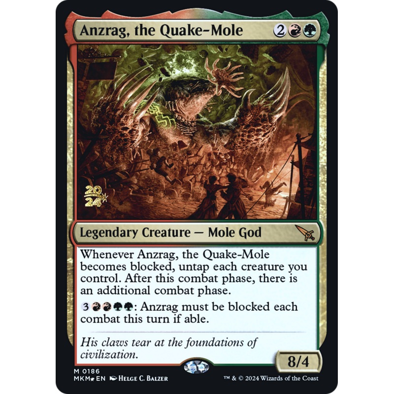 Anzrag, the Quake-Mole [Murders at Karlov Manor Prerelease Promos]