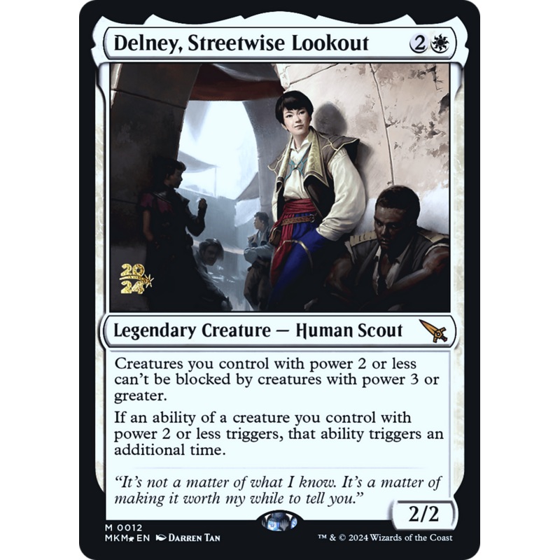 Delney, Streetwise Lookout [Murders at Karlov Manor Prerelease Promos]