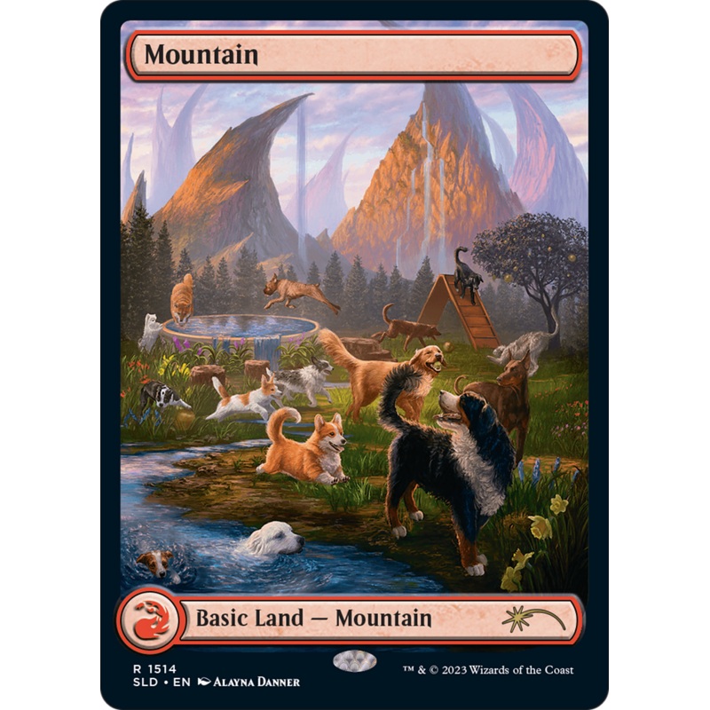 Mountain (1514) [Secret Lair Commander Deck: Raining Cats and Dogs]