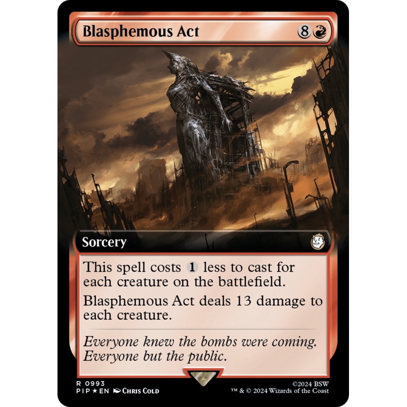 Blasphemous Act (Extended Art) (Surge Foil) [Fallout]