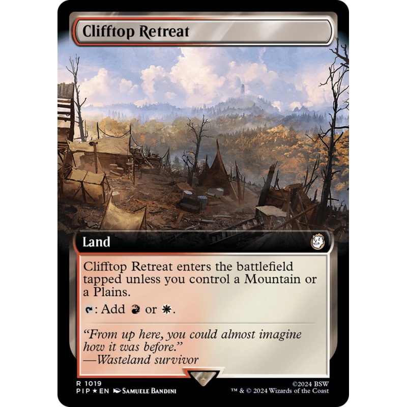 Clifftop Retreat (Extended Art) (Surge Foil) [Fallout]
