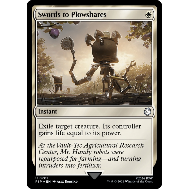 Swords to Plowshares (Surge Foil) [Fallout]