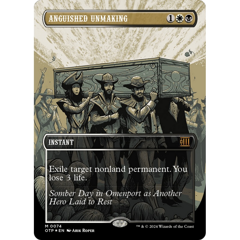Anguished Unmaking (Textured Foil) [Outlaws of Thunder Junction: Breaking News]
