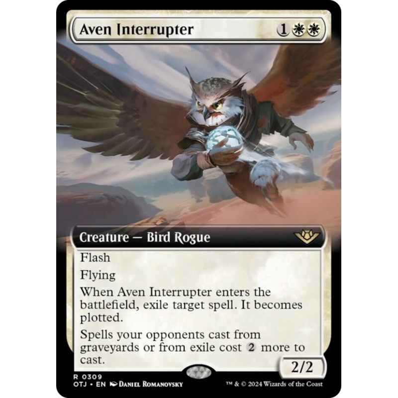 Aven Interrupter (Extended Art) [Outlaws of Thunder Junction]