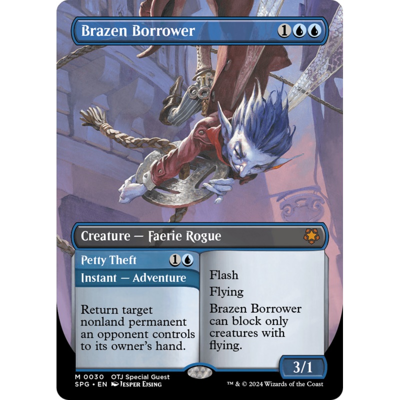 Brazen Borrower // Petty Theft (Borderless) [Outlaws of Thunder Junction Special Guests]